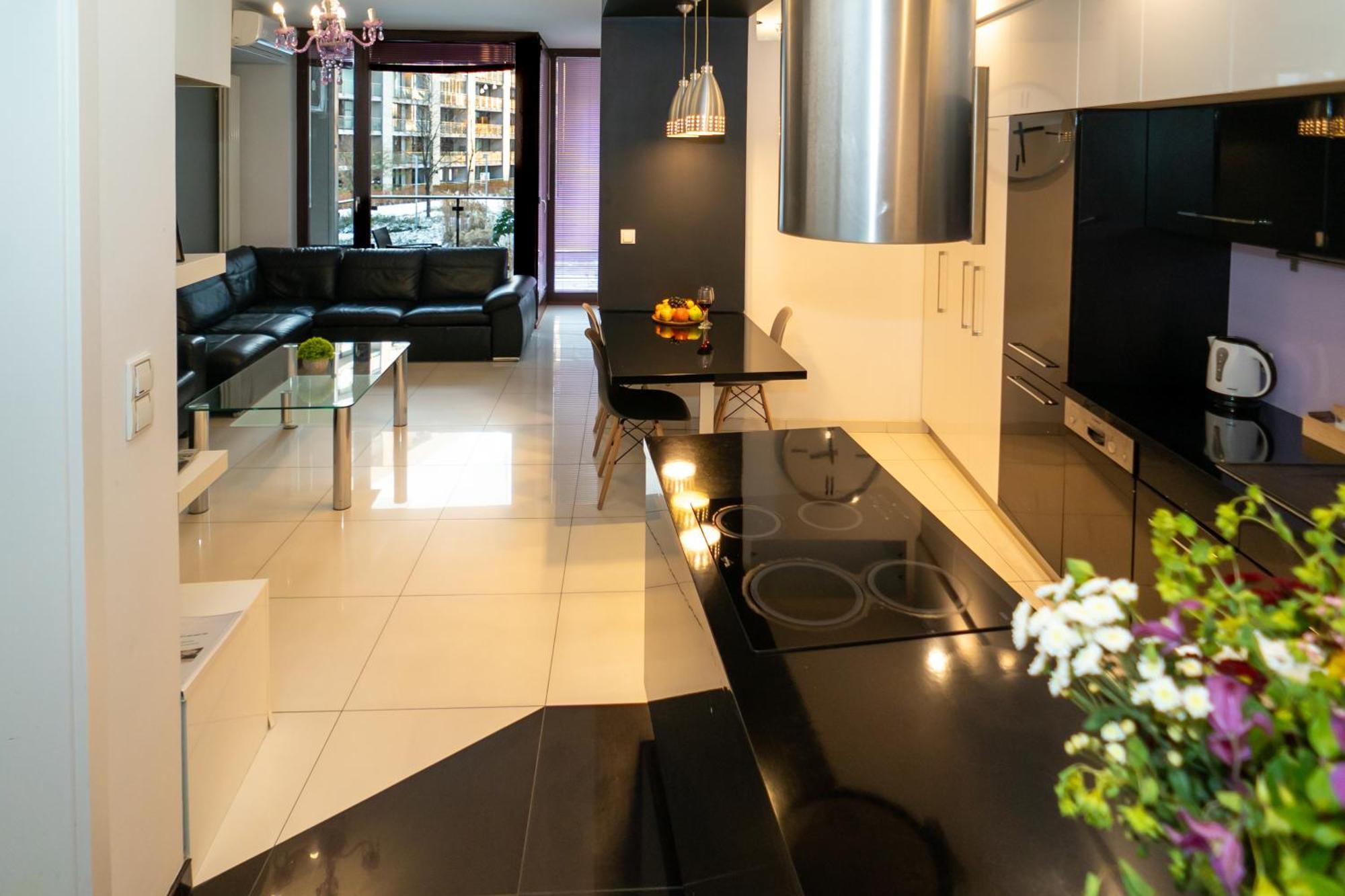 Triton Apartments Varsovia Habitación foto